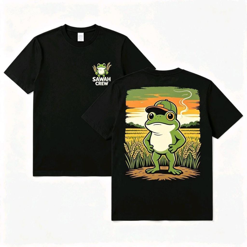 BAJU BERGAMBAR KATAK SAWAH 0.5-2CM