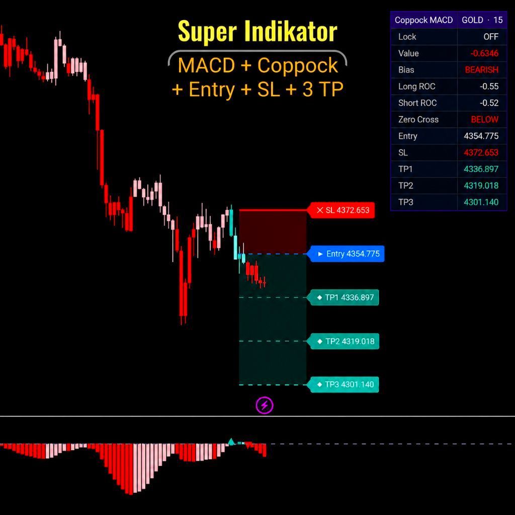 Indikator TradingView Terbaik MACD Coppock - Multi Filter BUY SELL Entry SL TP For TradingView | Lif
