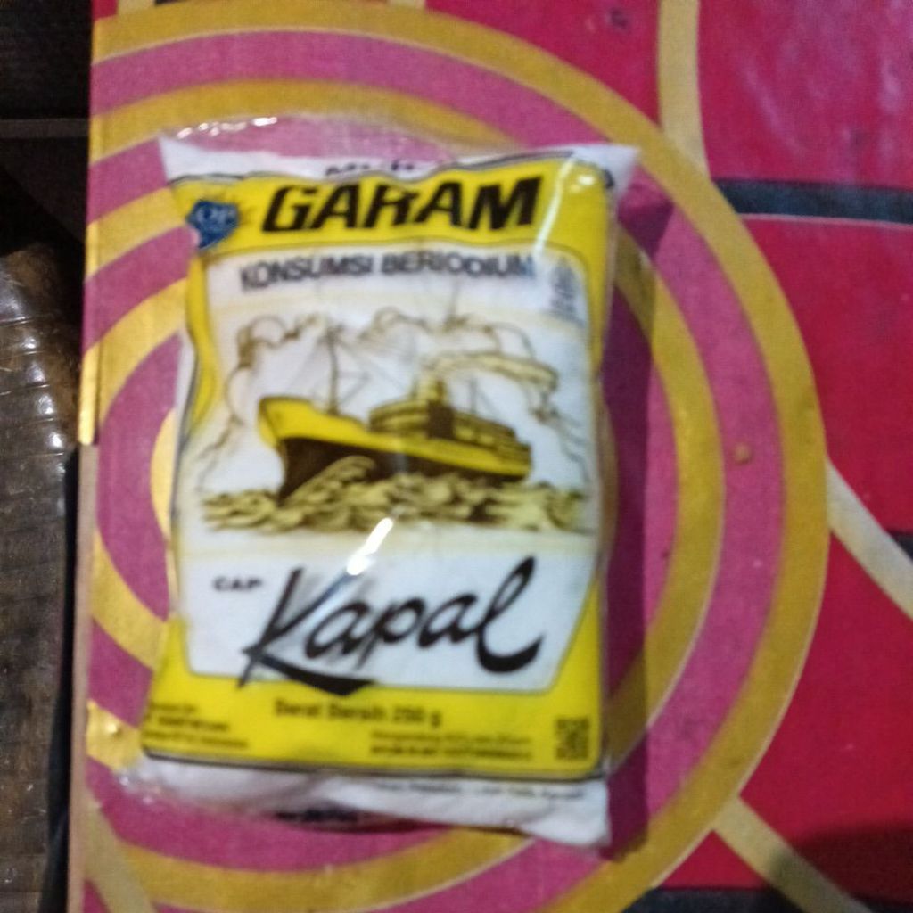 Garam Beryodium Cap Kapal 250g - Garam Dapur Beryodium Praktis untuk Memasak
