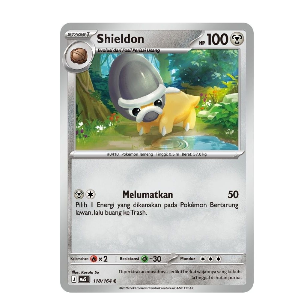 Shieldon 118/164 C - Pokemon TCG Indonesia