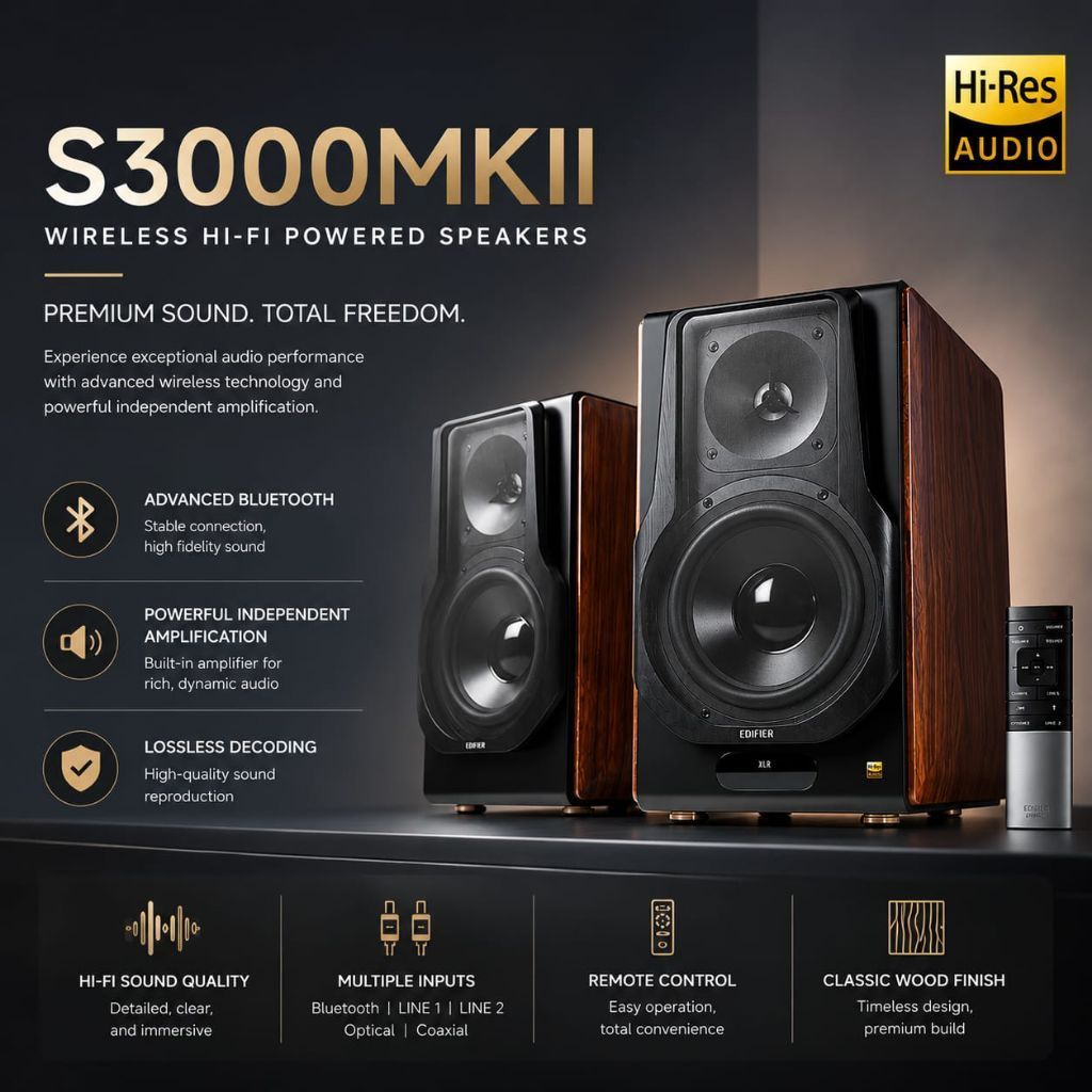 EDIFIER/Edifier S3000MKII wireless HIFI multimedia TV computer living room Bluetooth speaker