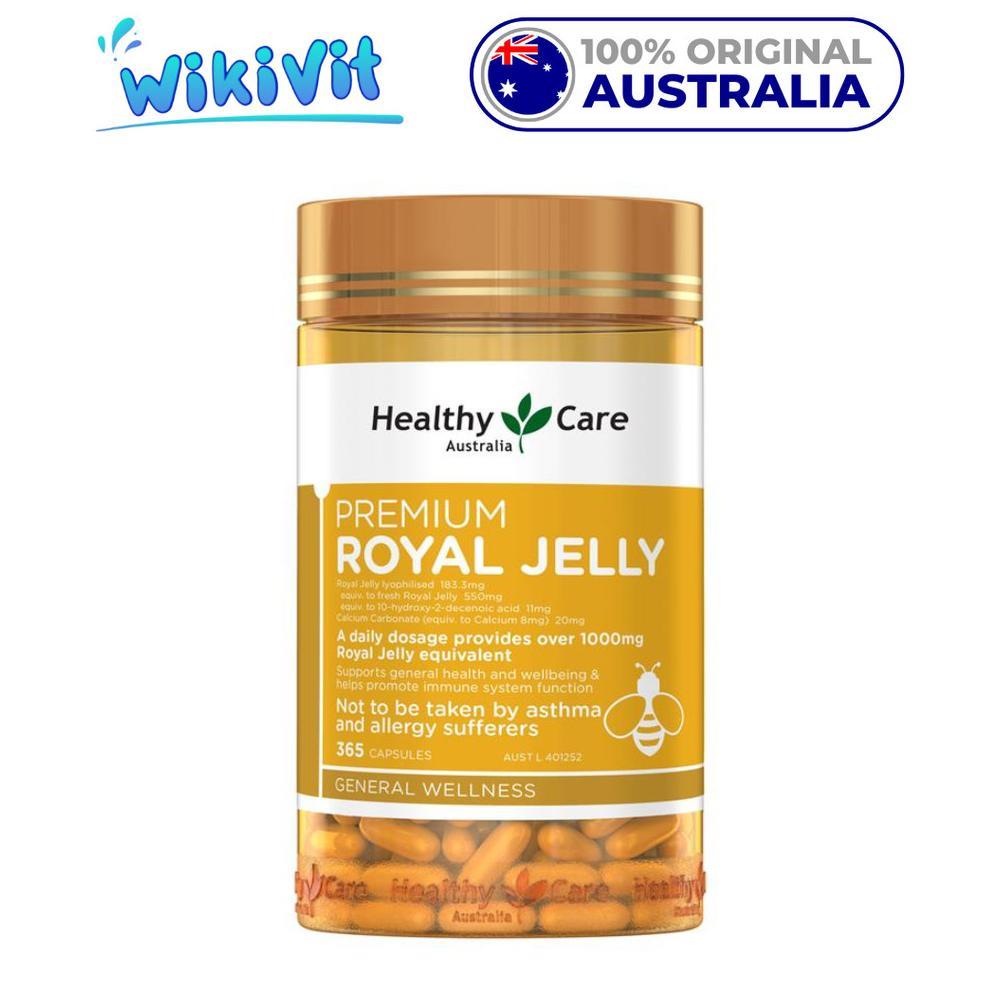HEALTHY CARE Royal Jelly 1000mg 365 Capsules - ORIGINAL AUSTRALIA / Royal Jelly 1000 mg 365 Kapsul