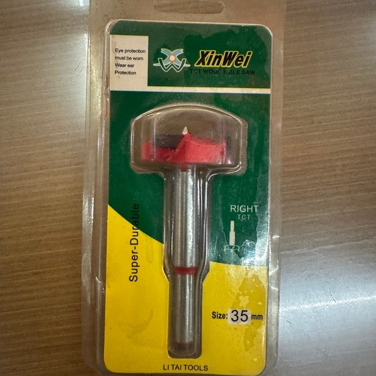 Mata Bor Pelubang Kayu Engsel Sendok 35MM Xin / Matabor Kayu Mata Bor Forstner Bit Pelubang Kayu Eng