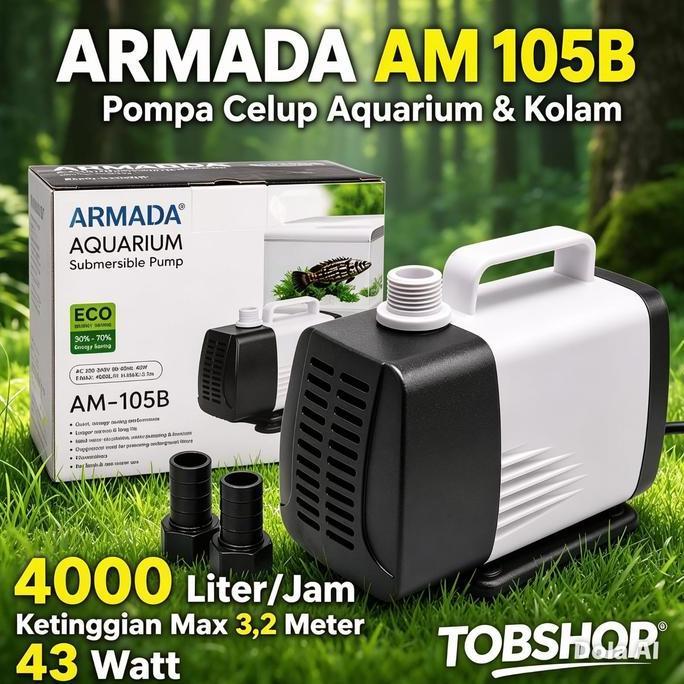 Armada Am 105B - Pompa Air Celup Kolam Aquarium Aquascape 105 B