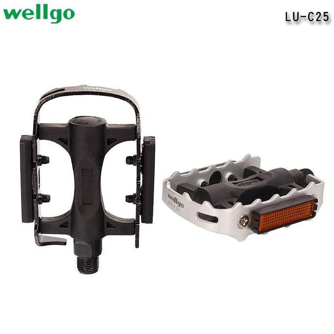 pedal WELLGO LU-C25 LUC25 ball bearing seli mtb promend rockbros raze
