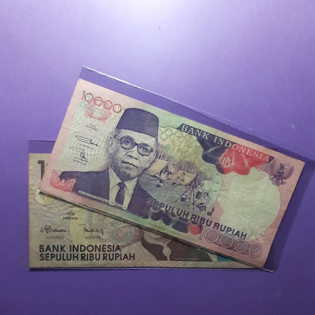 uang kuno set 10.000 rupiah