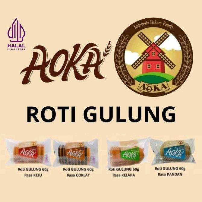 roti aoka karton 60 pcs