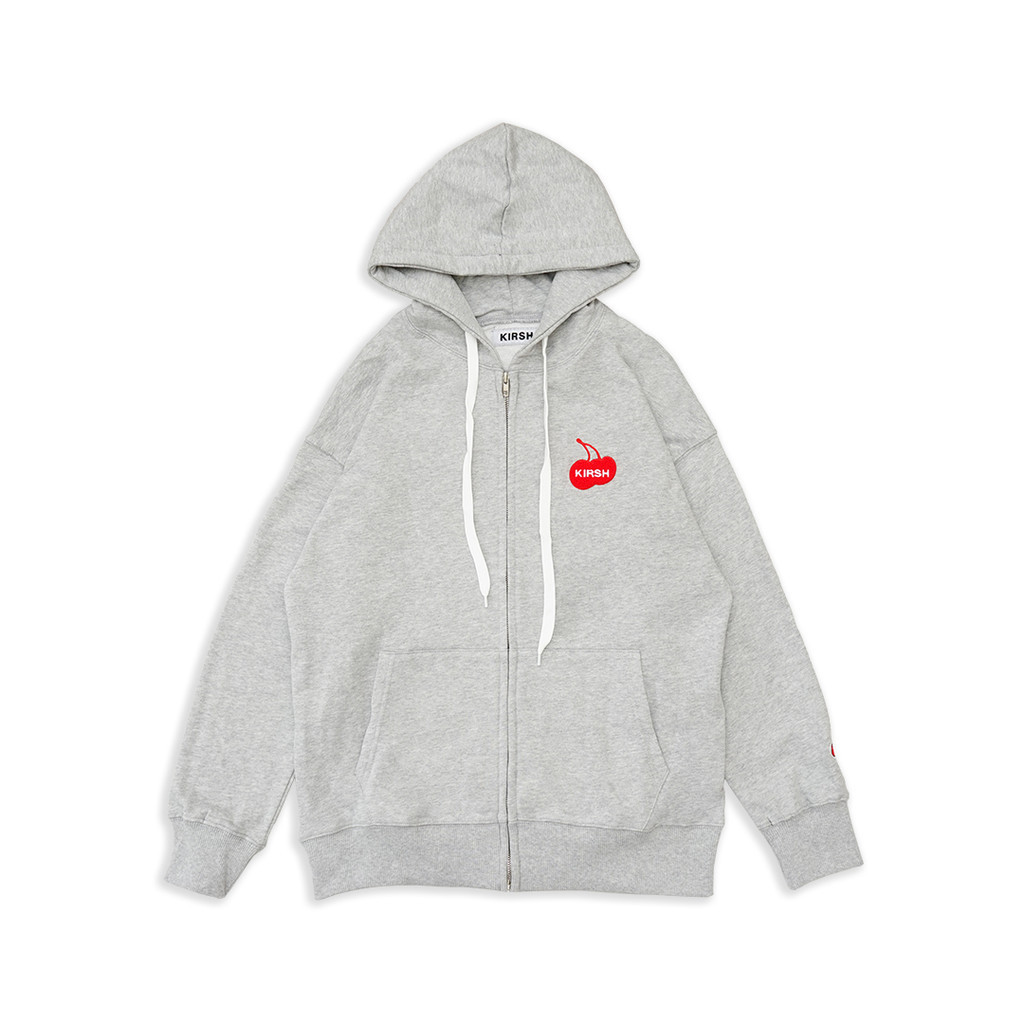 Kirsh Logo Cherry Zip-Up Hoodie
