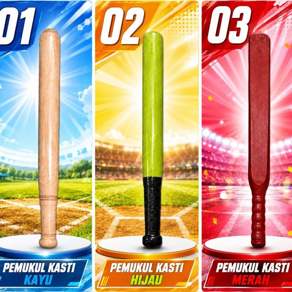 Pemukul Bola Kasti Kayu Pukulan Kasti Tongkat Pemukul Bola Kasti Kayu