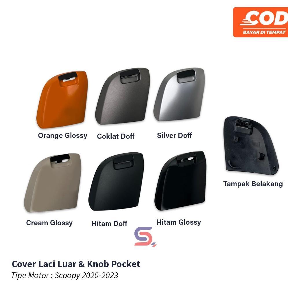 COVER DEPAN LACI KNOB HONDA SCOOPY K2F 2020 2021 2022 2023