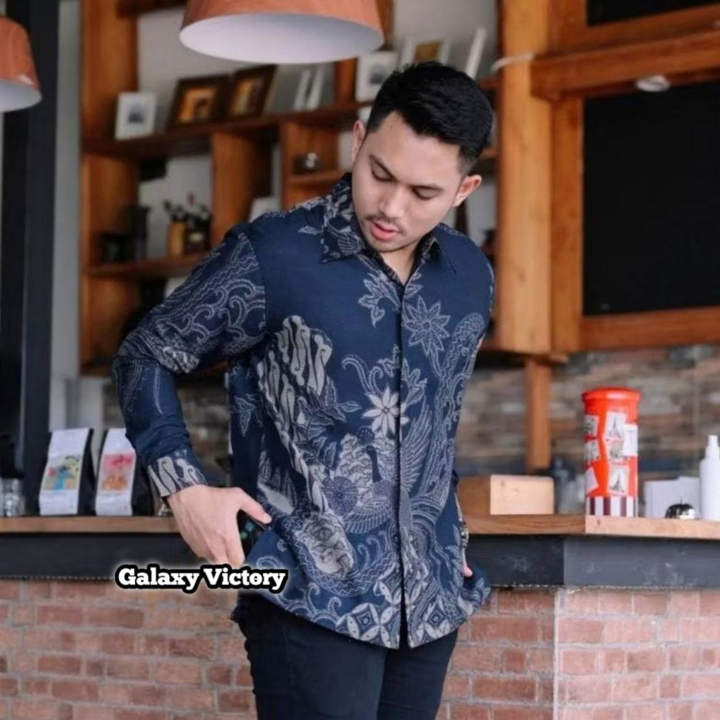 Termurah Kemeja Batik Pria Slimfit Premium Batik Chrisr7 C-Hr 1030