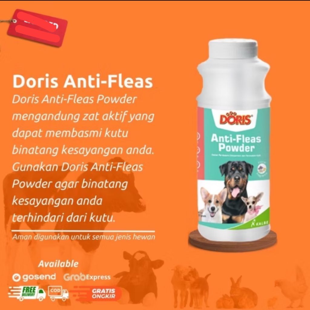 Doris Bedak Kutu Anjing - Doris Anti Fleas