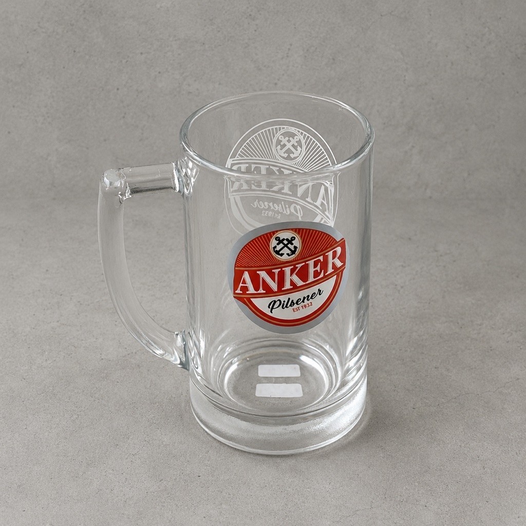 Mug Gelas Bir Anker Pilsener – Logo Promosi | ±1990–2000an