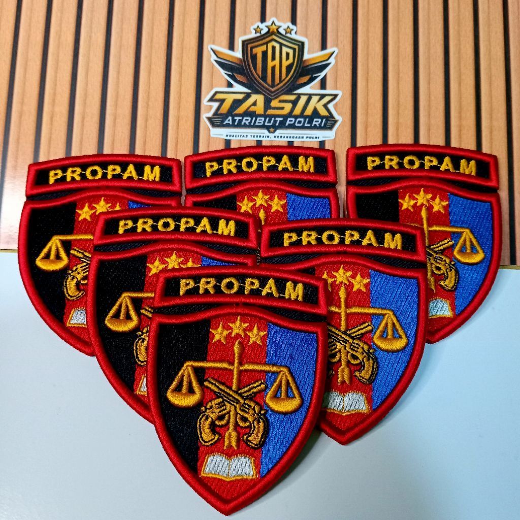 LOGO PROPAM POLRI BORDIR TIMBUL