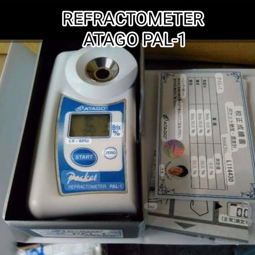 Atago PAL-1 Refractometer - Alat ukur kadar Brix Refractometer Atago Pal 1 - Digital Refractometer A