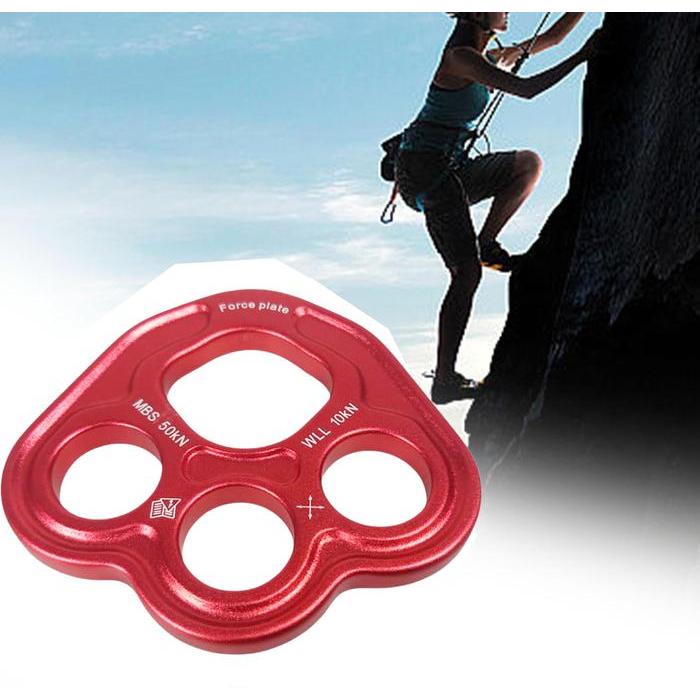 Rigging plate / Paw Rigging Plate Descender Ring Climbing 3 Hole