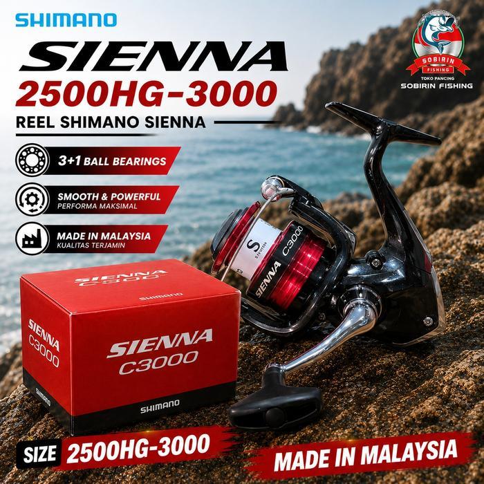 Reel spinning SHIMANO SIENNA FG 2500HG/C3000 | REEL PANCING SHIMANO SIENNA 2019 - 2500HG
