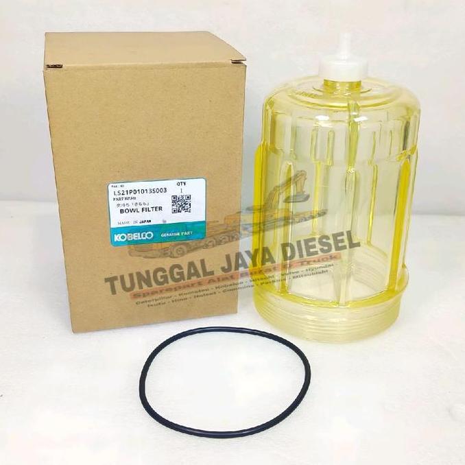 Bowl Filter Kobelco SK200-8 Cover Tutup Fuel Filter Separator Gelas Racor SK200-8