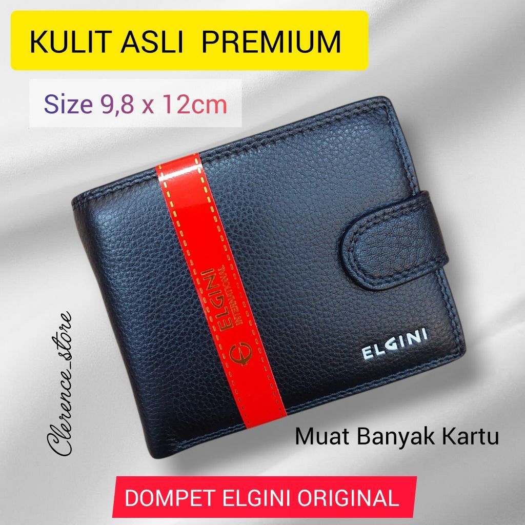 PROMO DOMPET PRIA KULIT ASLI PREMIUM LEMBUT -DOMPET ELGINI ORIGINAL 1606