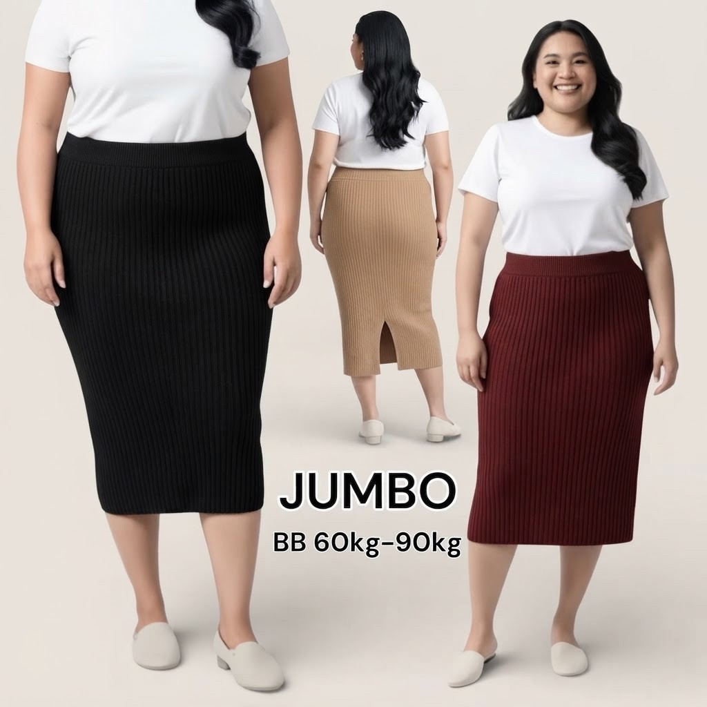 SPAN RAJUT 7/8 ROK SPAN RAJUT 7/8 JUMBO XXL XXXL / ROK SPAN KNITTED BB 50 60 70 80 90 KG / ROK SPAN 