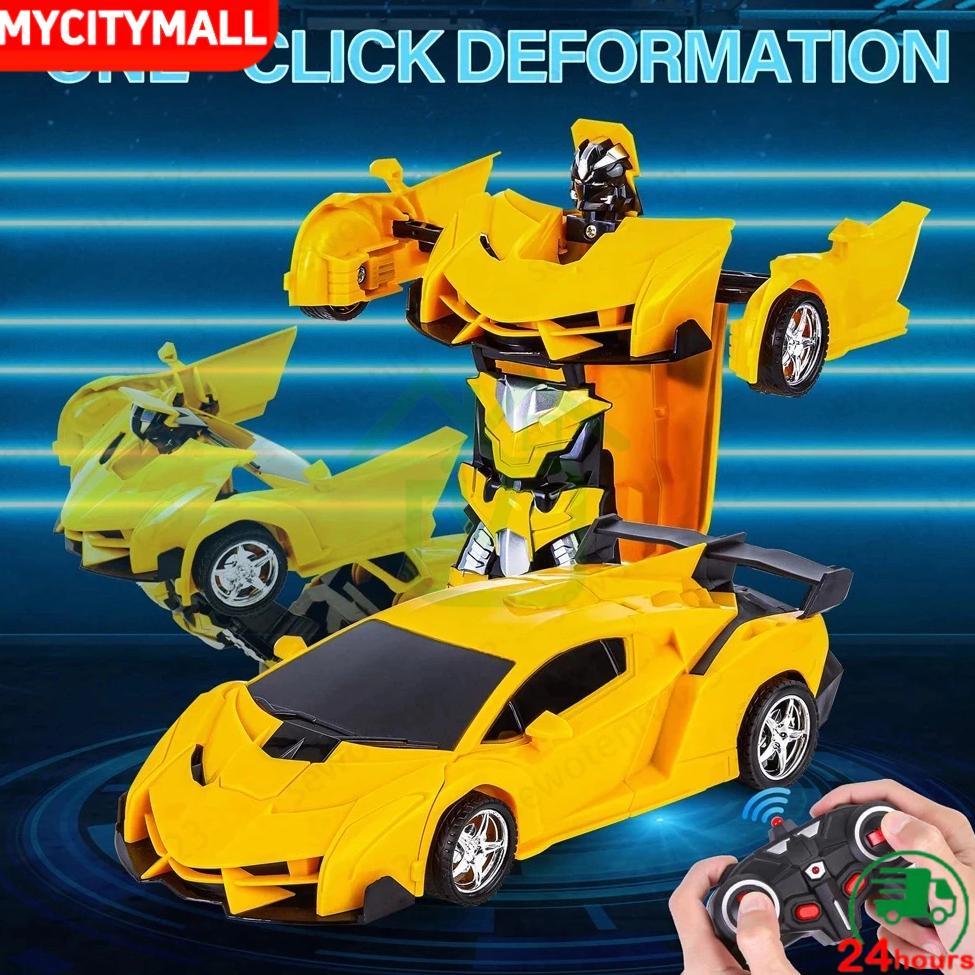 TERLARIS Robot mainan/Mainan Mobil Remote Control/Remote Control Mobil Sport Car Robot Transform/Rc 