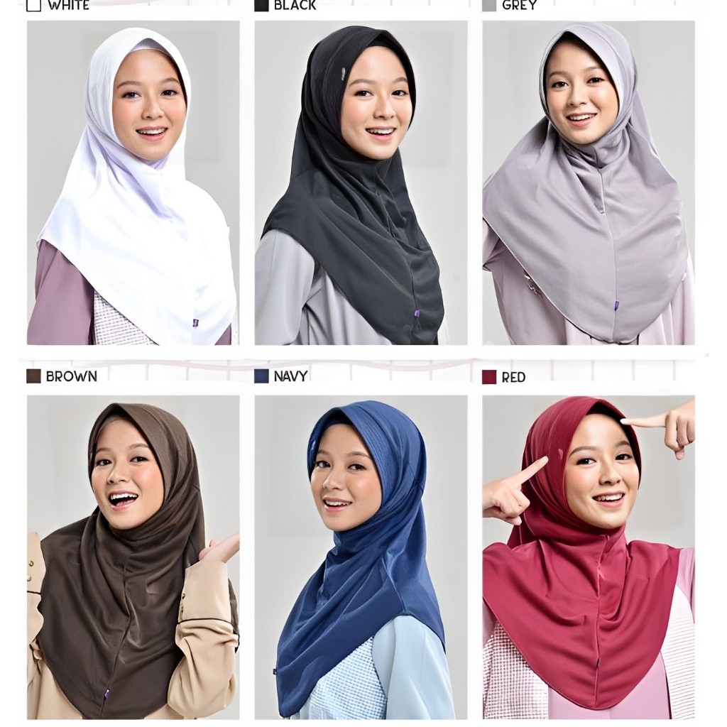 Rabbani Hijab instan pet kecil antem Model NEO KARIMUN ori RABBANI