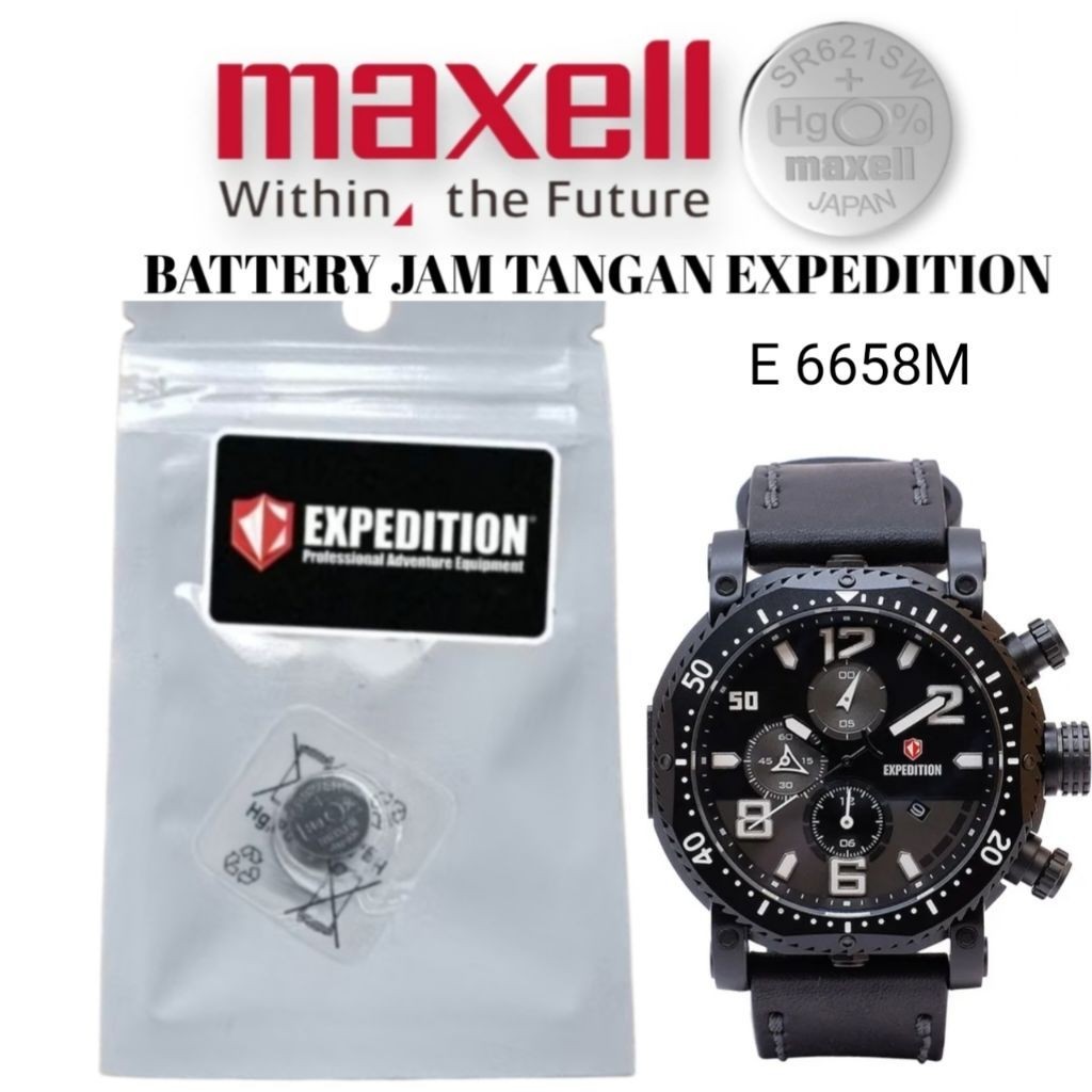 battrai jam tangan expedition type e6658 battrai pengganti