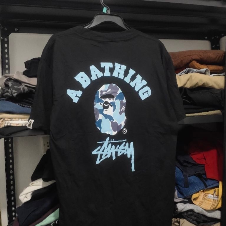 Bape x stussy t shirt second