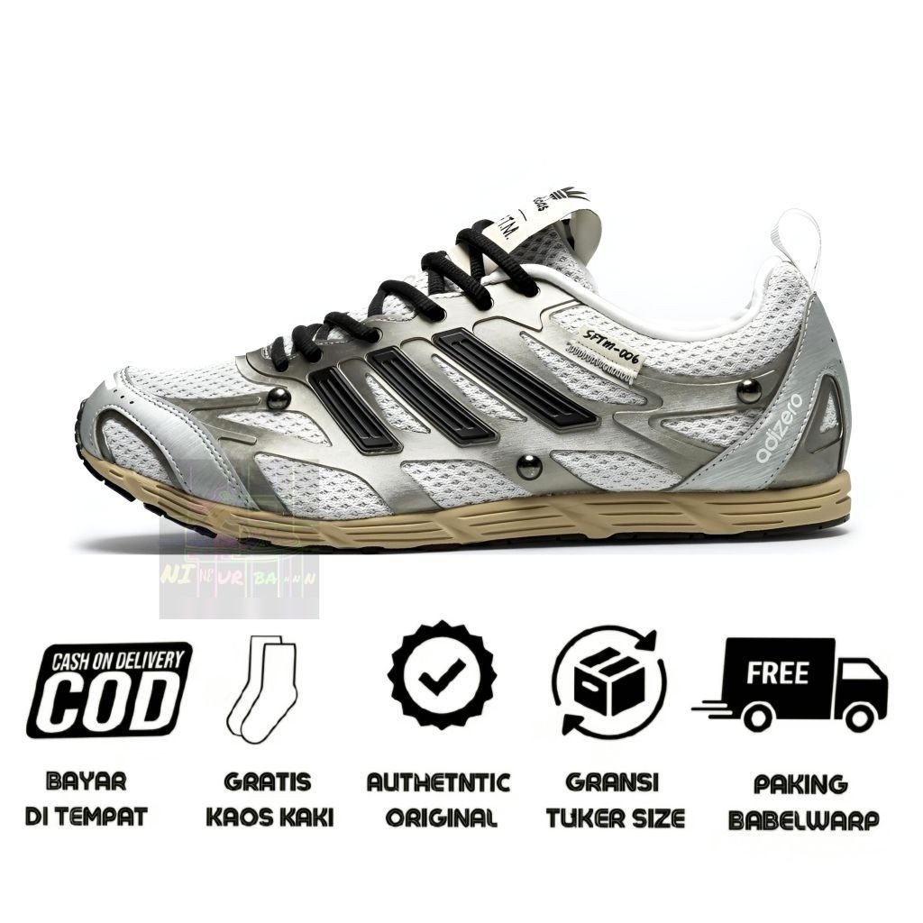 SEPATU ADIZERO PR SONG FOR THE MUTE WHITE SILVER METALLIC