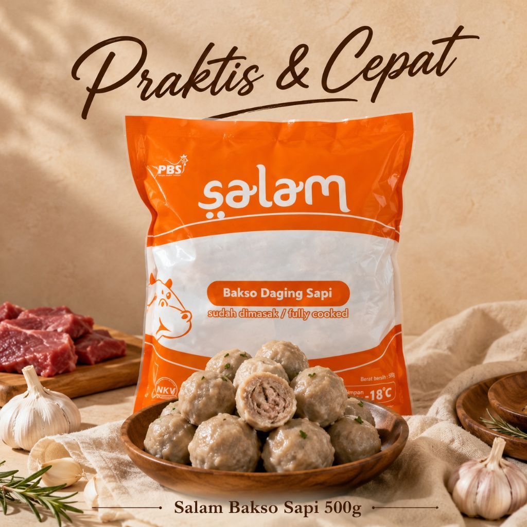 SALAM BAKSO SAPI 500 g - FROZEN FOOD - BAKSO SAPI