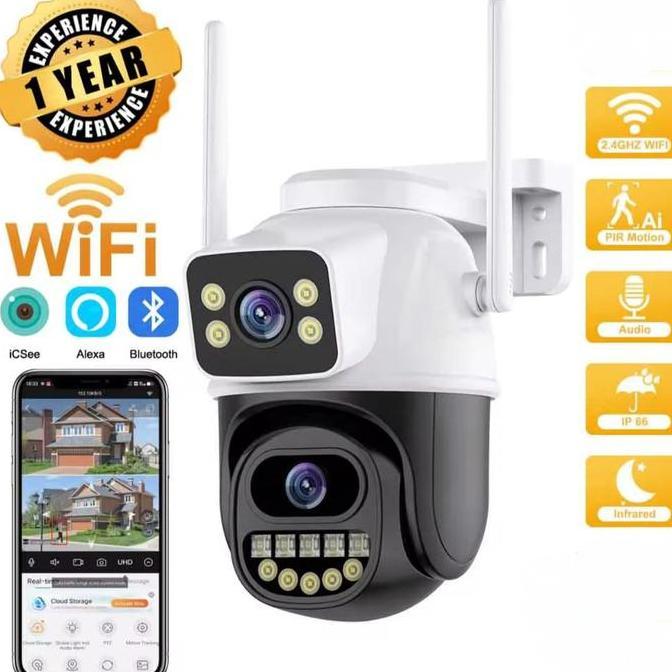 Espio - New Ip Camera Icsee 16Mp Cctv Outdoor Wireless Waterproof Wifi