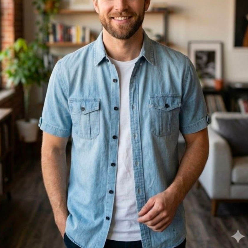 Levis washing denim shirt second branded