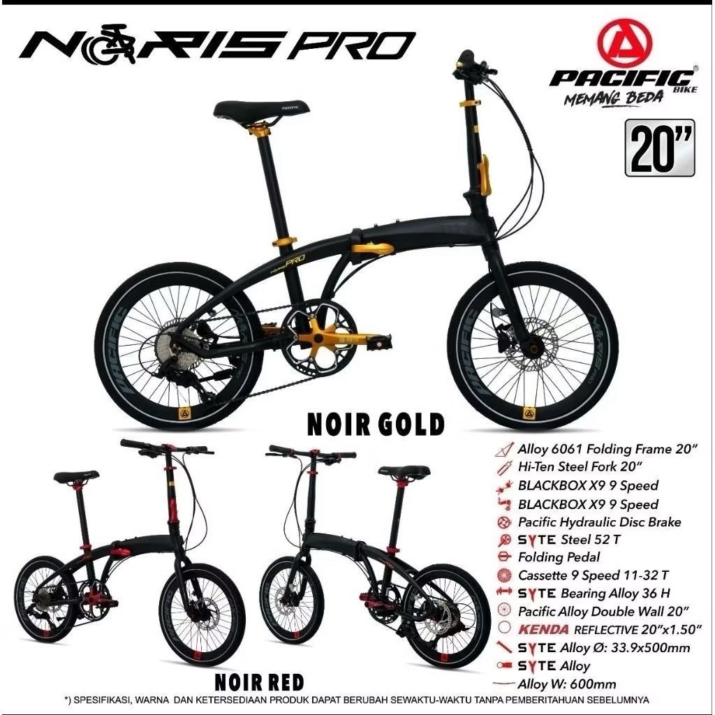 Sepeda Lipat Pacific Noris Pro 20 inch