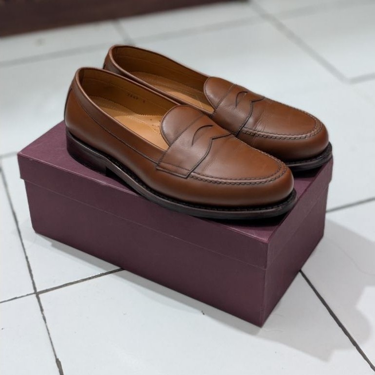 Fortunashoes panny Lofers 7949 Brown France calfskin Goodyearwelt hand Craft Indonesia (sudah di mir