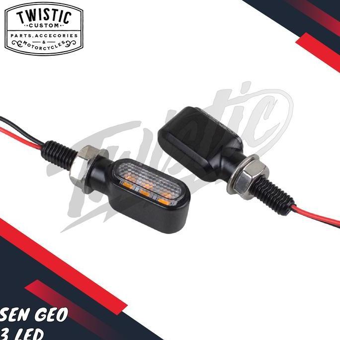 SENUDA918 - LAMPU SEN SEIN BELOK GEO 3 LED MOTOR MT 15 VIXION MT 25 XSR BENELLI PE 250 LEONCINO KEEW