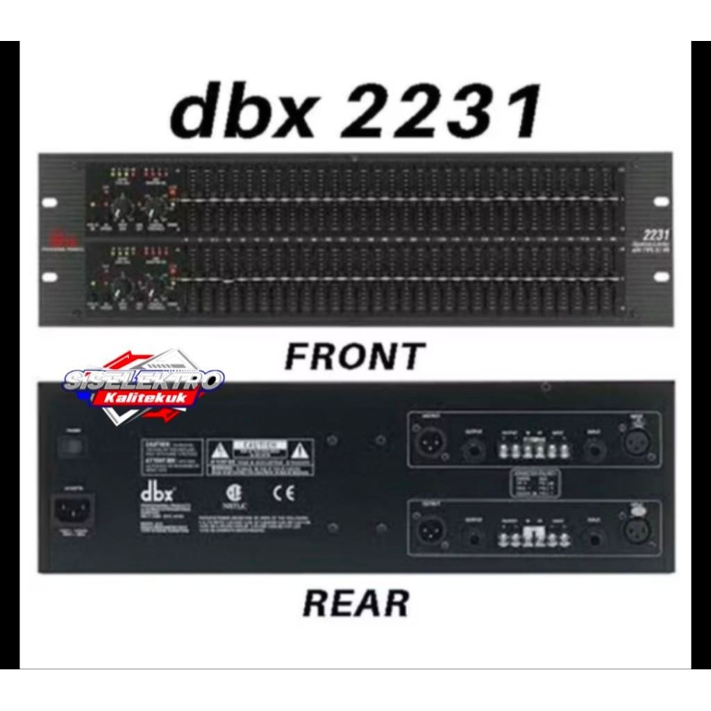 DBX 2231 Original Stereo Graphic Equalizer