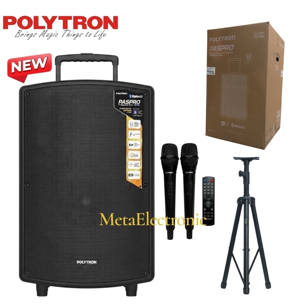Speaker Portable Polytron PASPRO15F3 Original Speaker Portable Wireless Charging