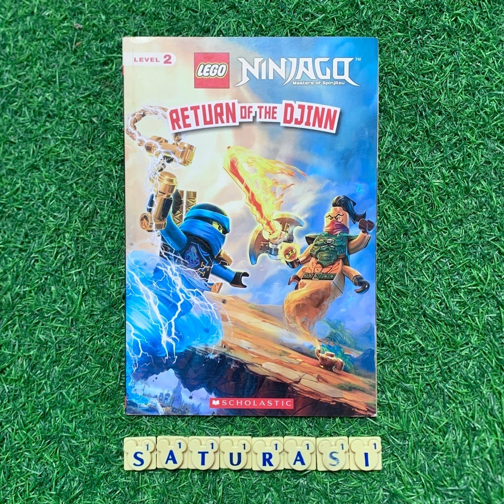 (Saturasi Preloved) Scholastic Lego Ninjago : Return of The Djinn - Buku Cerita Anak Import
