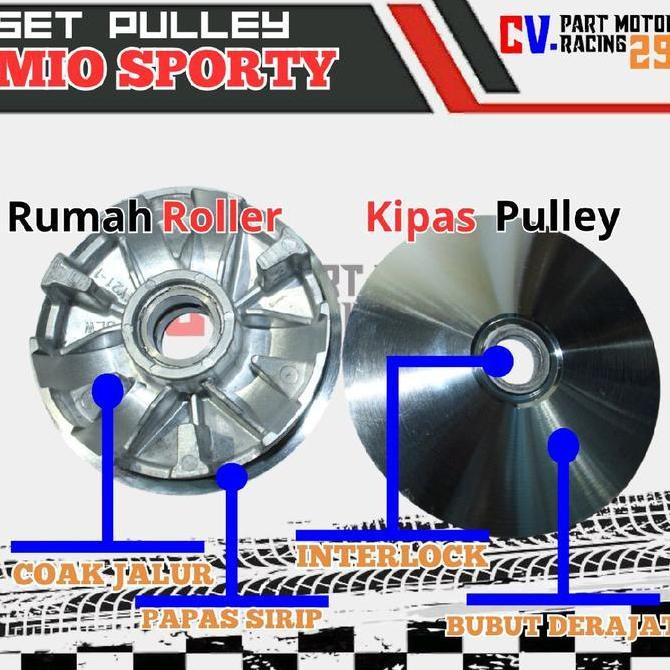 SET PULLEY MIO SPORTY RUMAH ROLLER MIO SPORTY KIPAS MIO SPORTY