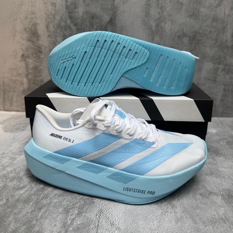 Sepatu Running Adidas Adizero Evo SL 2 Wanita Sky Blue