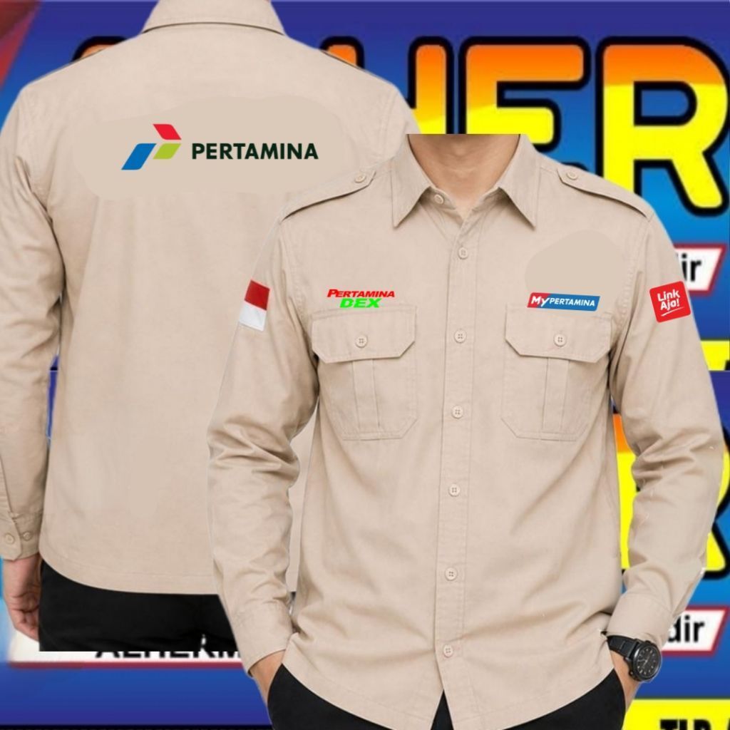 kemeja Pertamina dex baju Pertamina dex seragam Pertamina dex kemeja kerja Pertamina dex baju kerja 