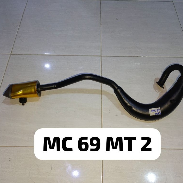 Knalpot Motor trail mini Lenka MC 69 MT 2 Second bekas