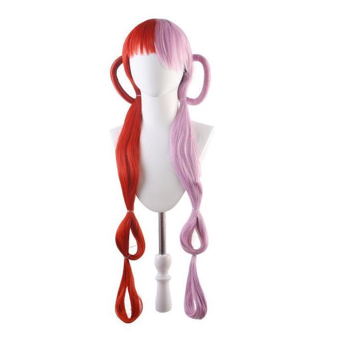 LOL-99 wig uta pink merah one piece movie onepiece character cosplay rambut palsu karakter anime jep