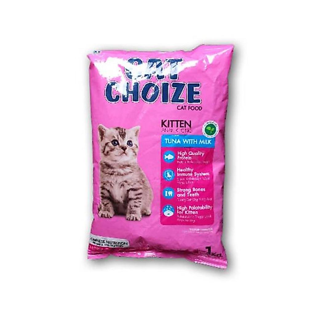 (10pcs) GRAB/GOJEK - Cat Choize kitten tuna 1kg / Makanan Kucing Cat Choize Kitten