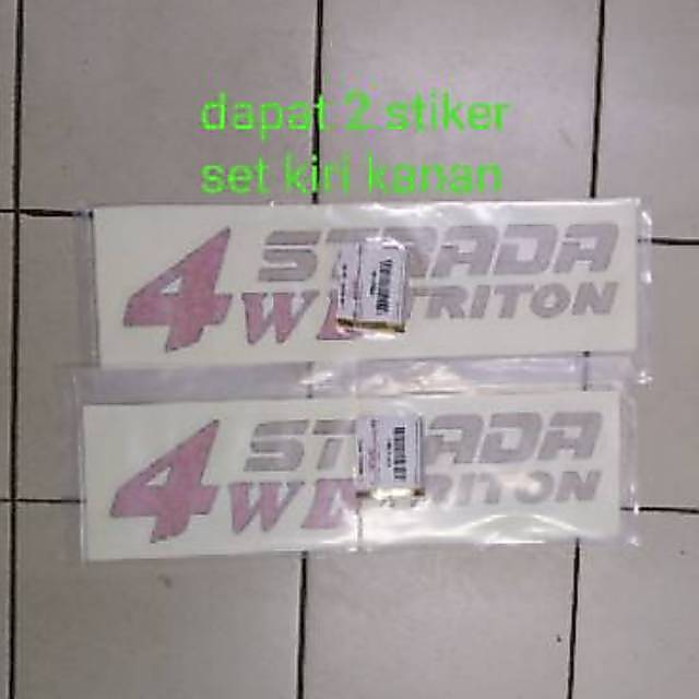Stiker 4wd strada triton original 2pcs sticker strada triton