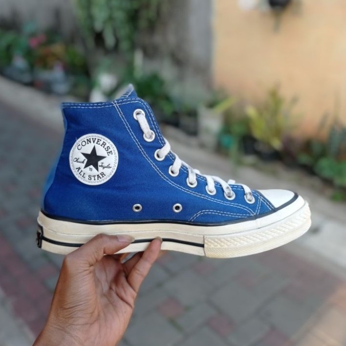 sepatu Converse CT 70s high royal blue second original ukuran 40/25,5cm