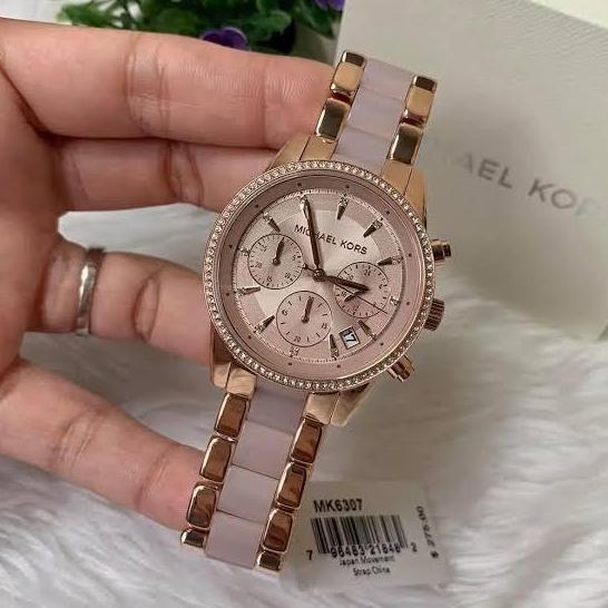 [ORIGINAL] MICHAEL KORS Jam Tangan Wanita MK6307 Rosegold Original