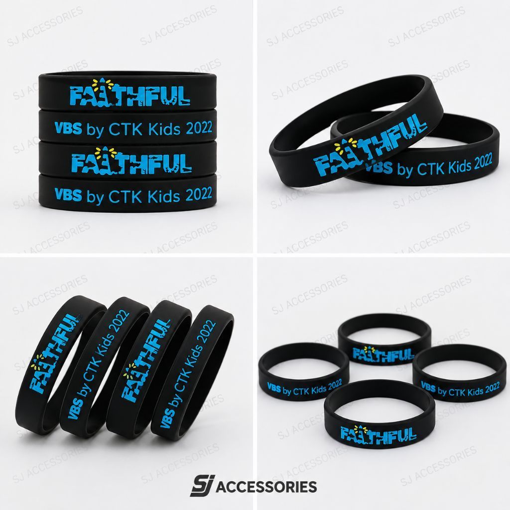 Gelang karet custom | bracelet custom desain | custom gelang karet