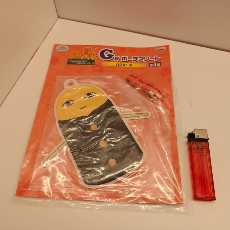 ANIME OFFICIAL MERCHANDISE . CARD CASE WITH STRAP . GINTAMA . JUSTAWAY . 3Z GINPACHI SENSEI . NEW
