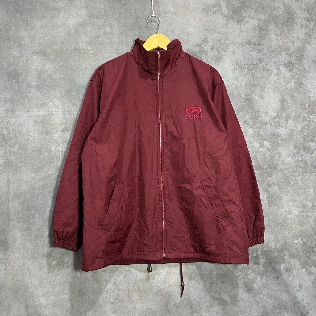 Windbreaker ecko maroon original second preloved